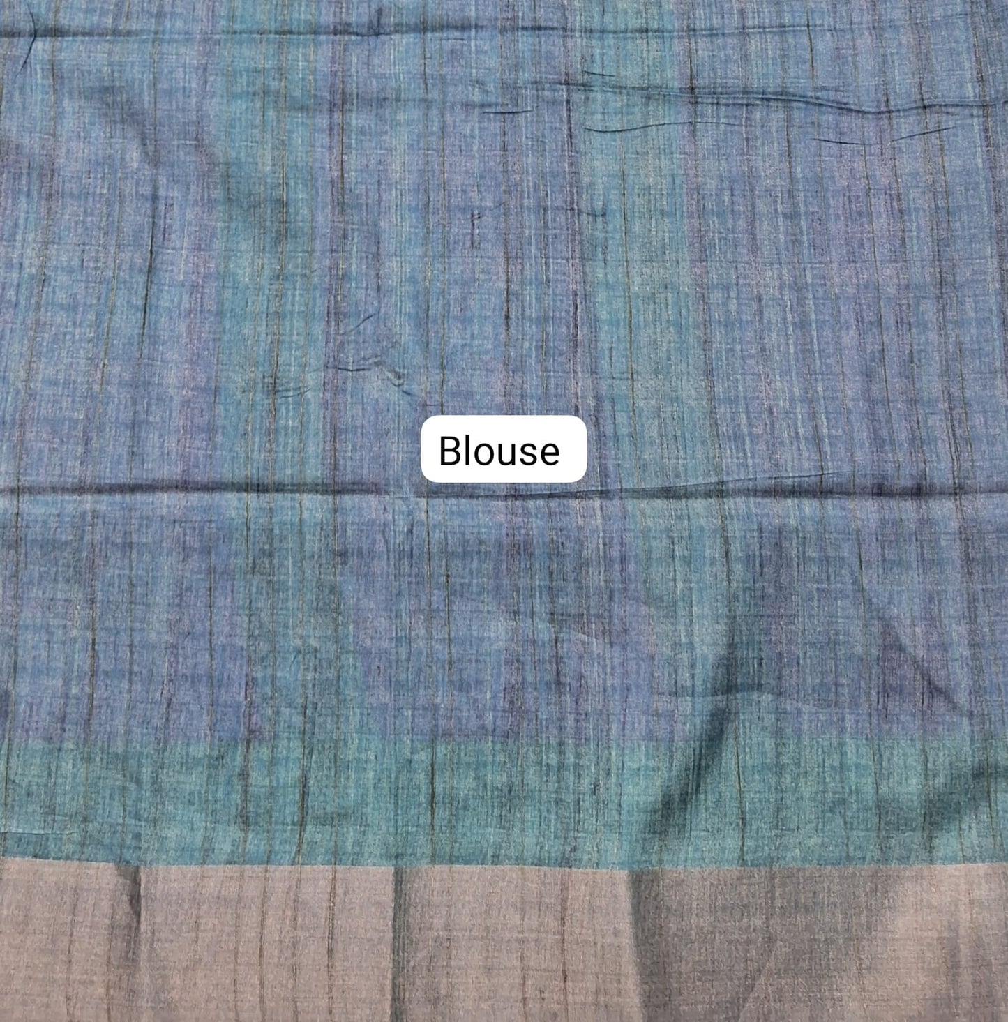 Reddish Pink Tussar Saree Blouse