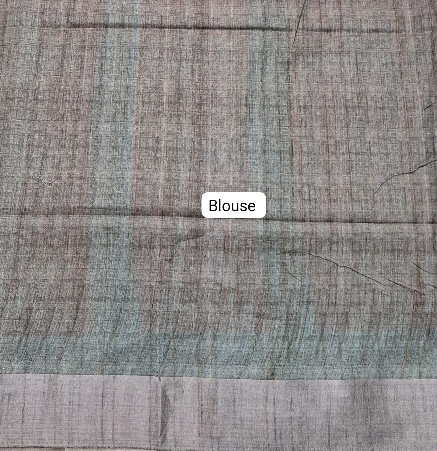 Brown Tussar Saree Blouse