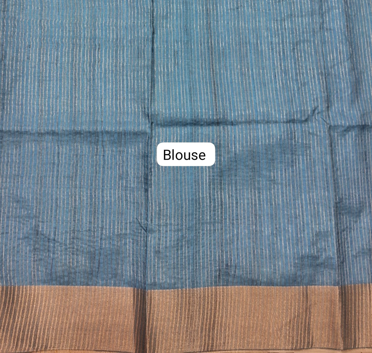 Off-White Tussar Saree Blouse