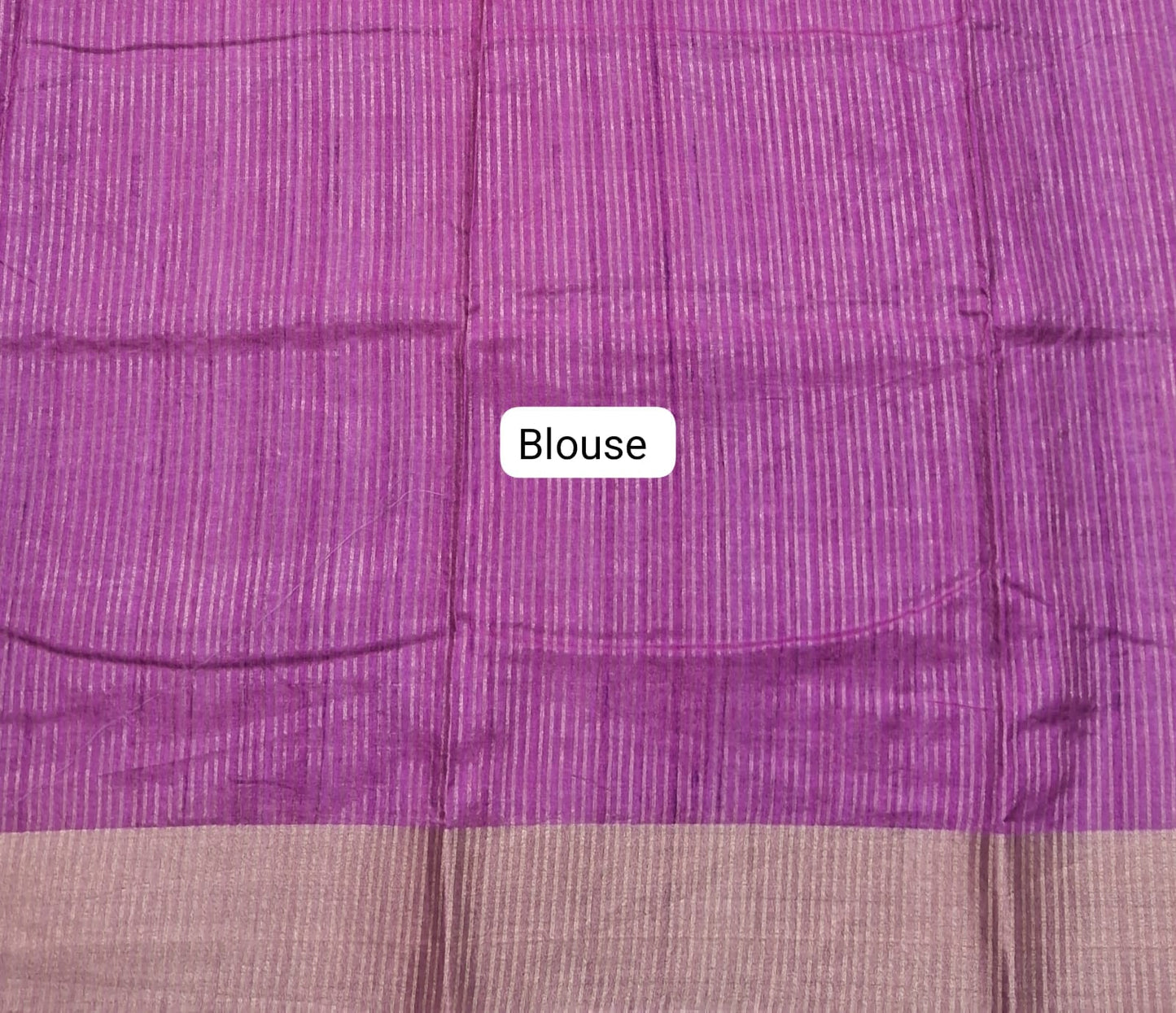 Blush Pink Tussar Saree Blouse