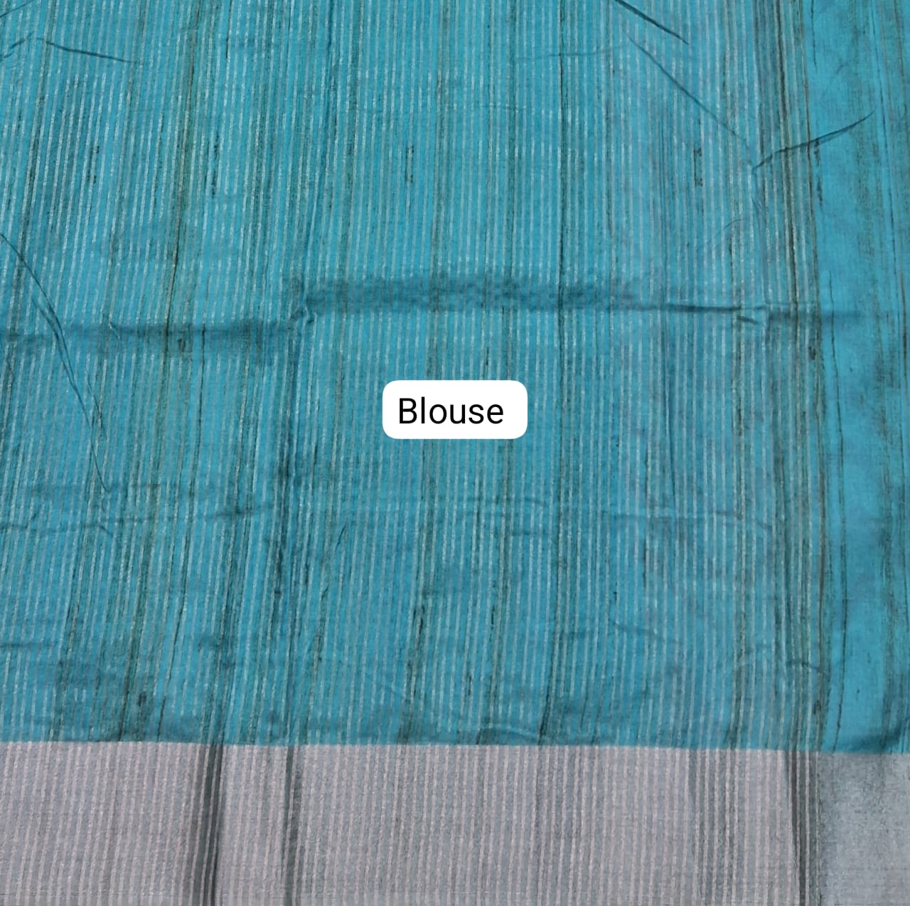 Beige Tussar Saree Blouse