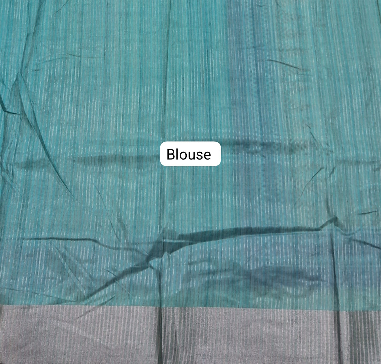 Cream Tussar Saree Blouse