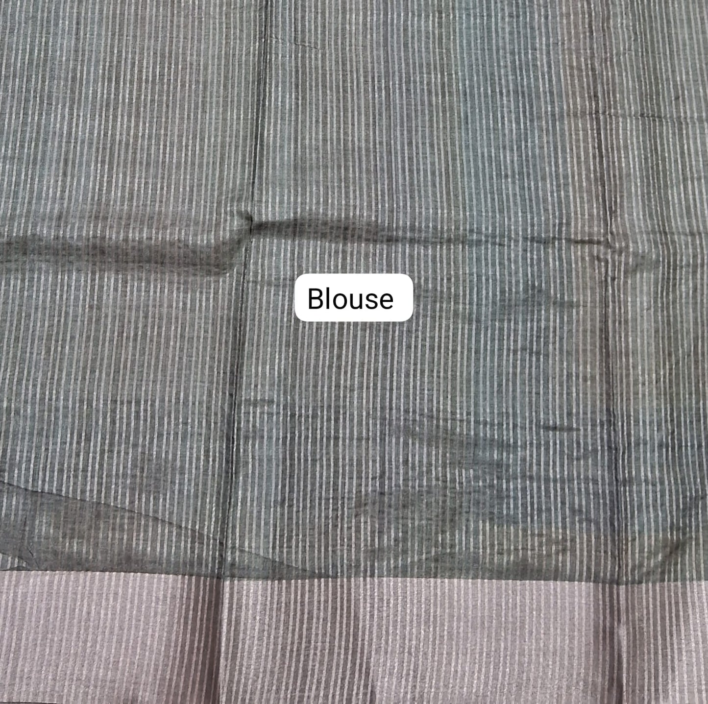 Cream Tussar Saree Blouse