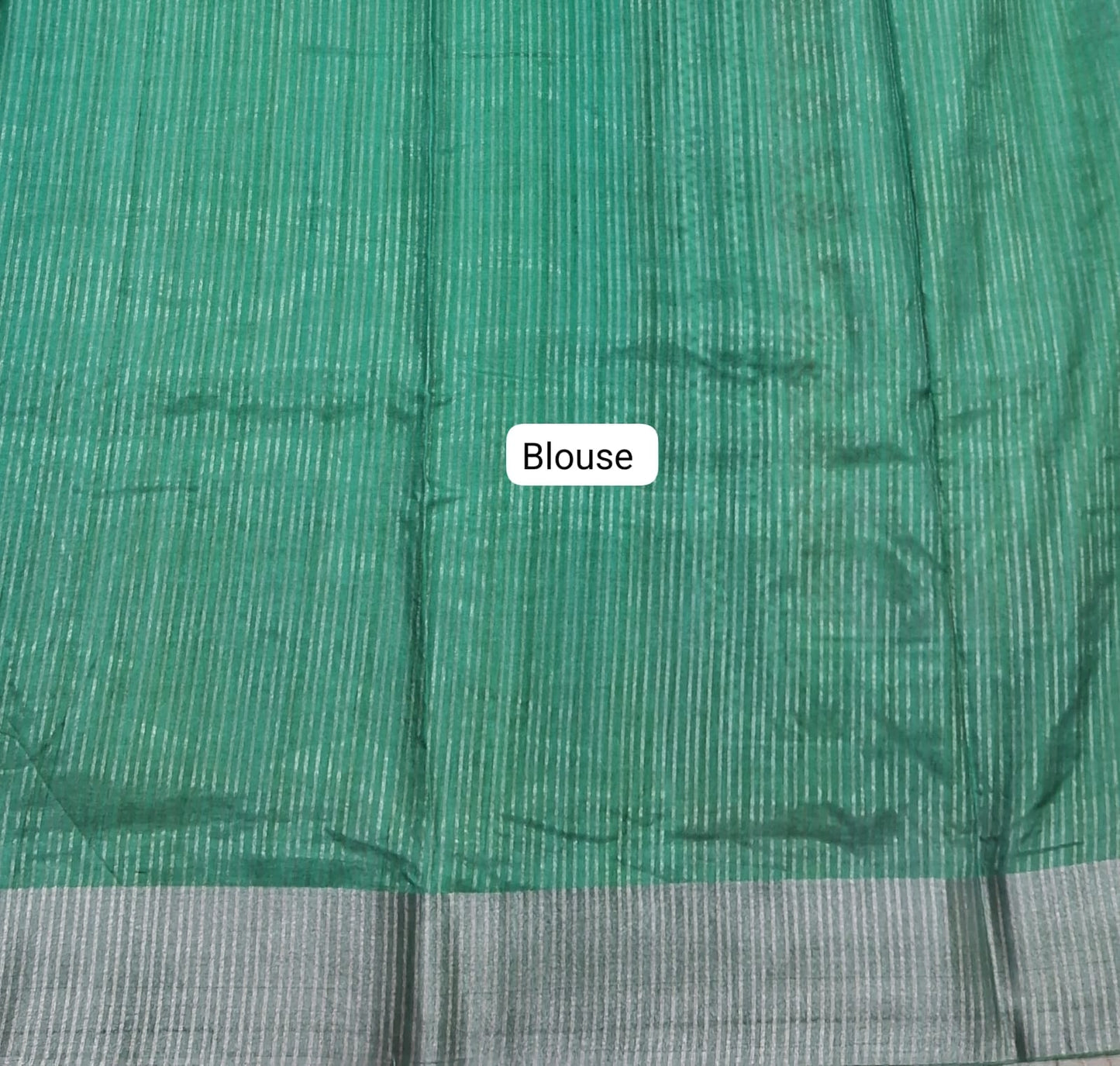 Cream Tussar Saree Blouse