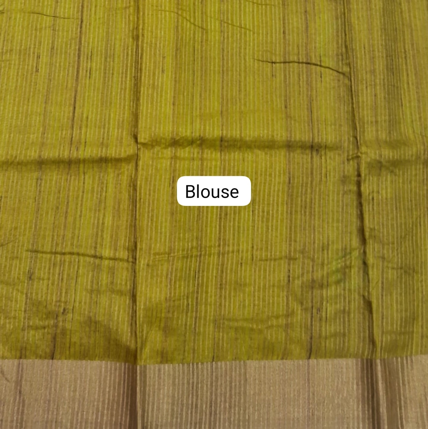 Chocolate Brown Tussar Saree Blouse