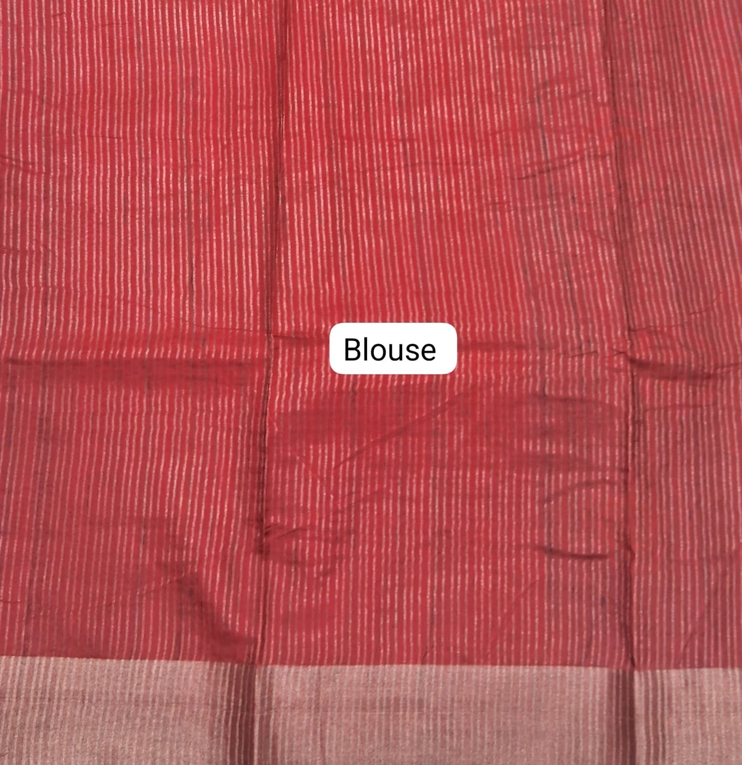 Elephant Grey Tussar Saree Blouse