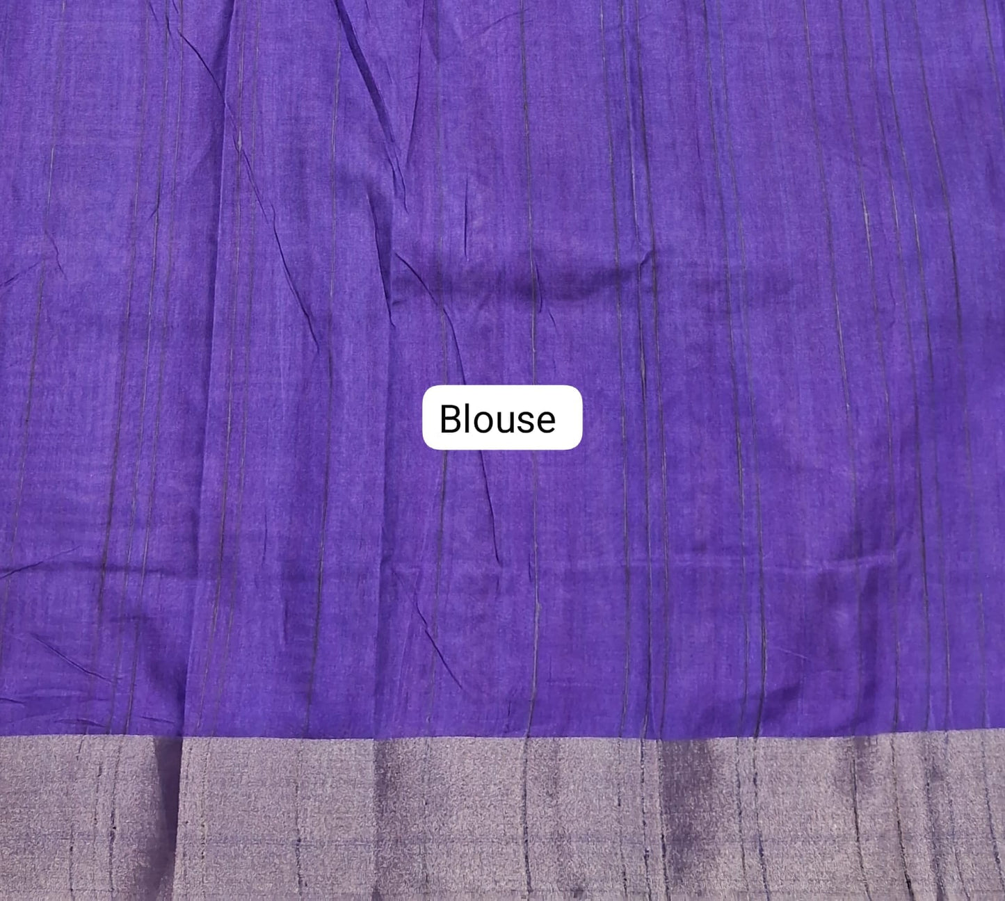 Black Tussar Saree Blouse