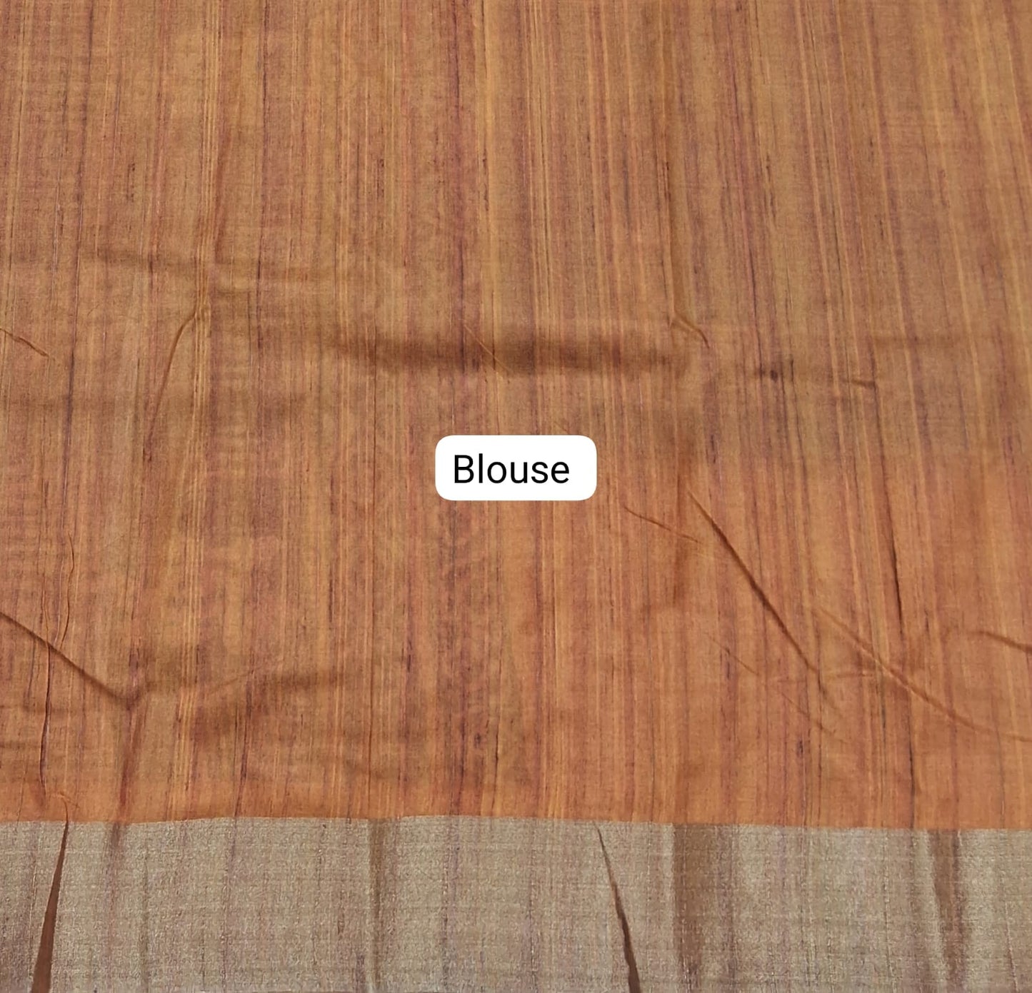 Black Tussar Saree Blouse