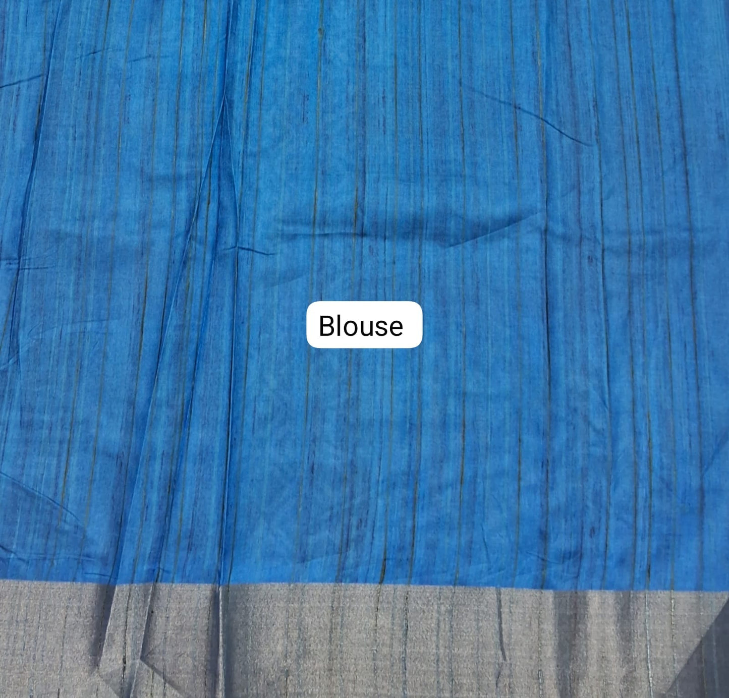 Black Tussar Saree Blouse