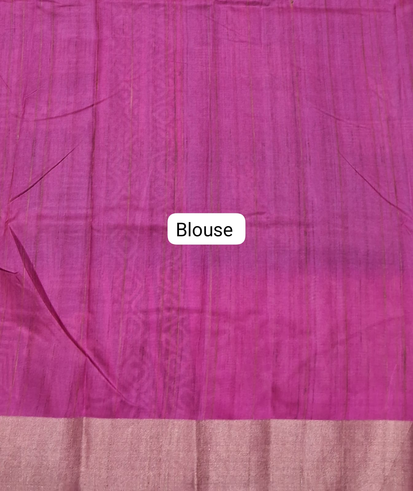 Black Tussar Saree Blouse