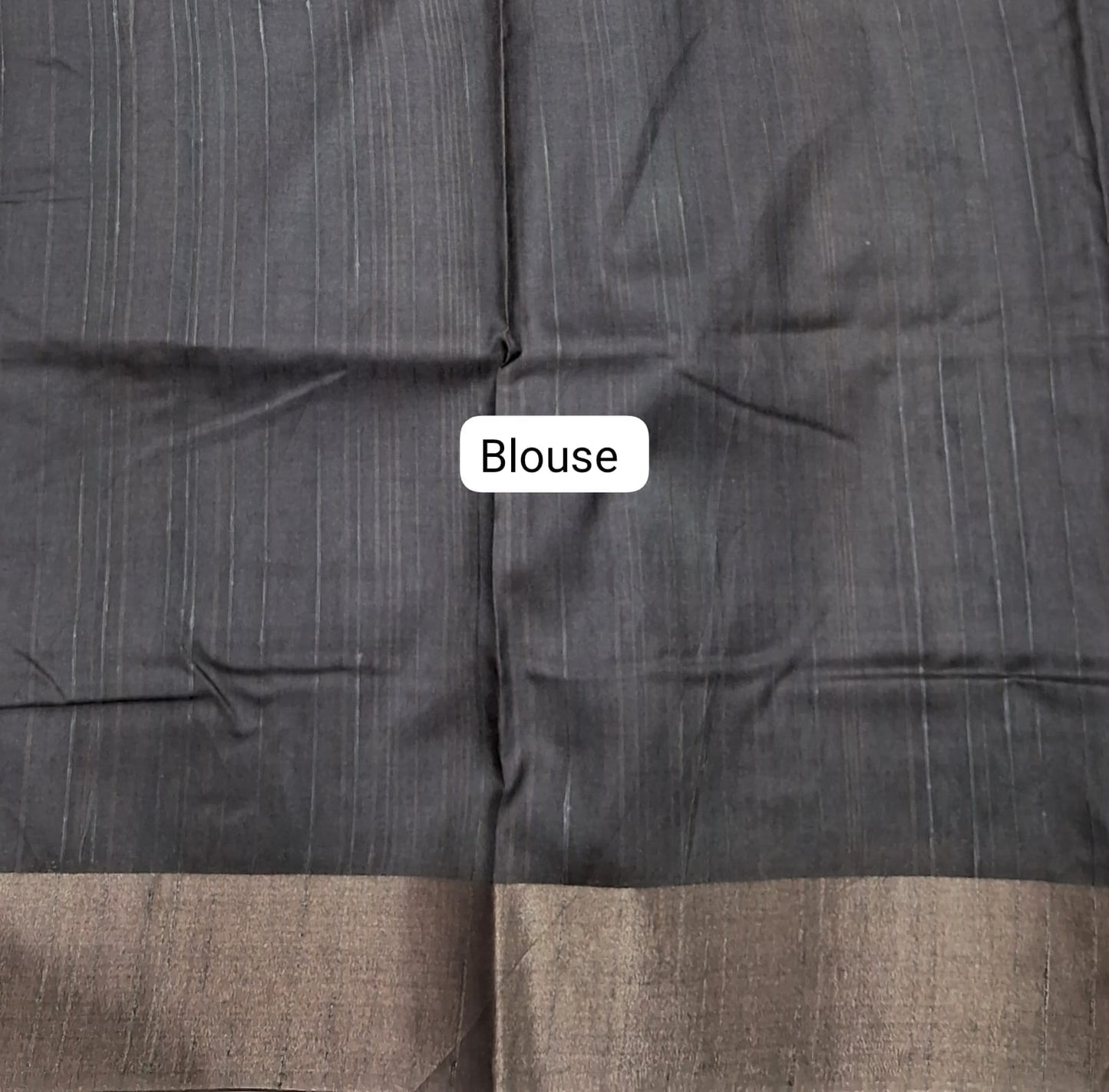 Off-White Tussar Saree Blouse