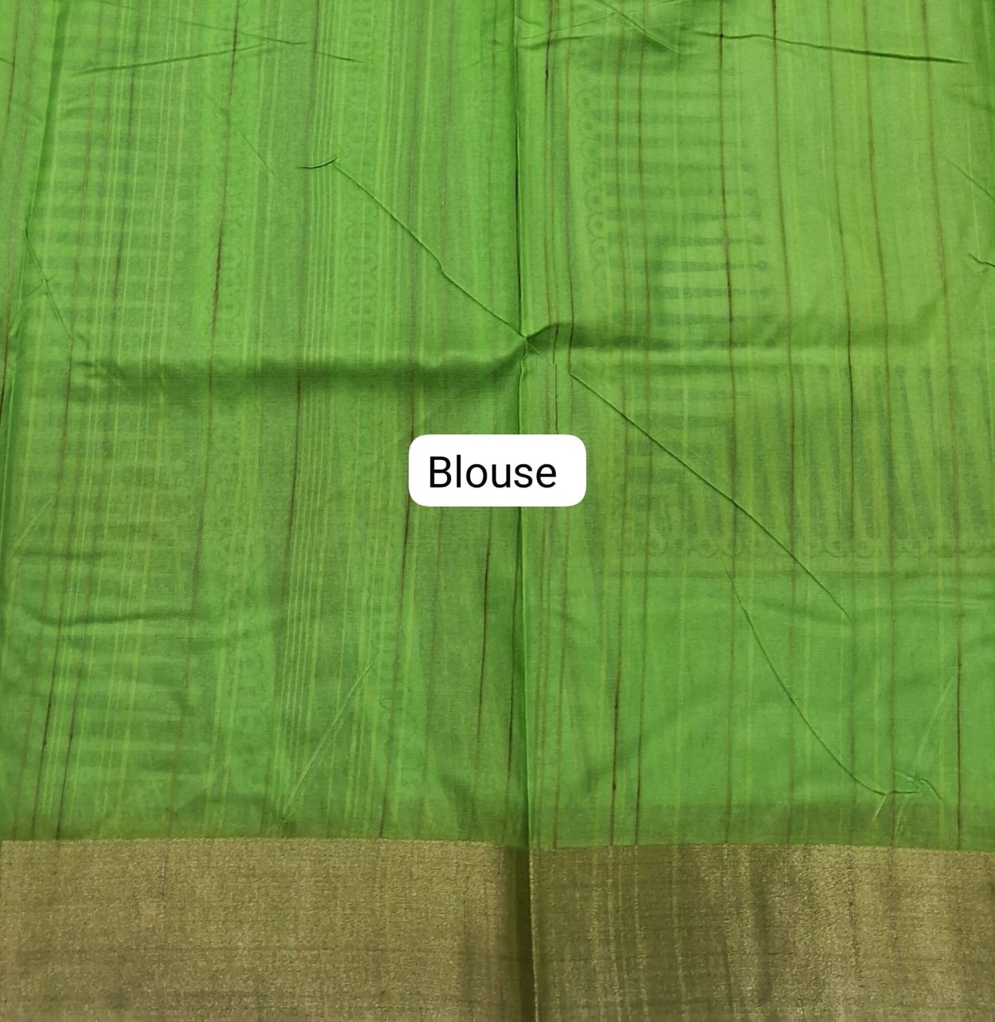 Beige Tussar Saree Blouse