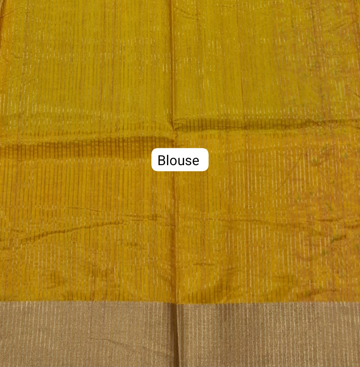 Royal Blue Tussar Saree Blouse