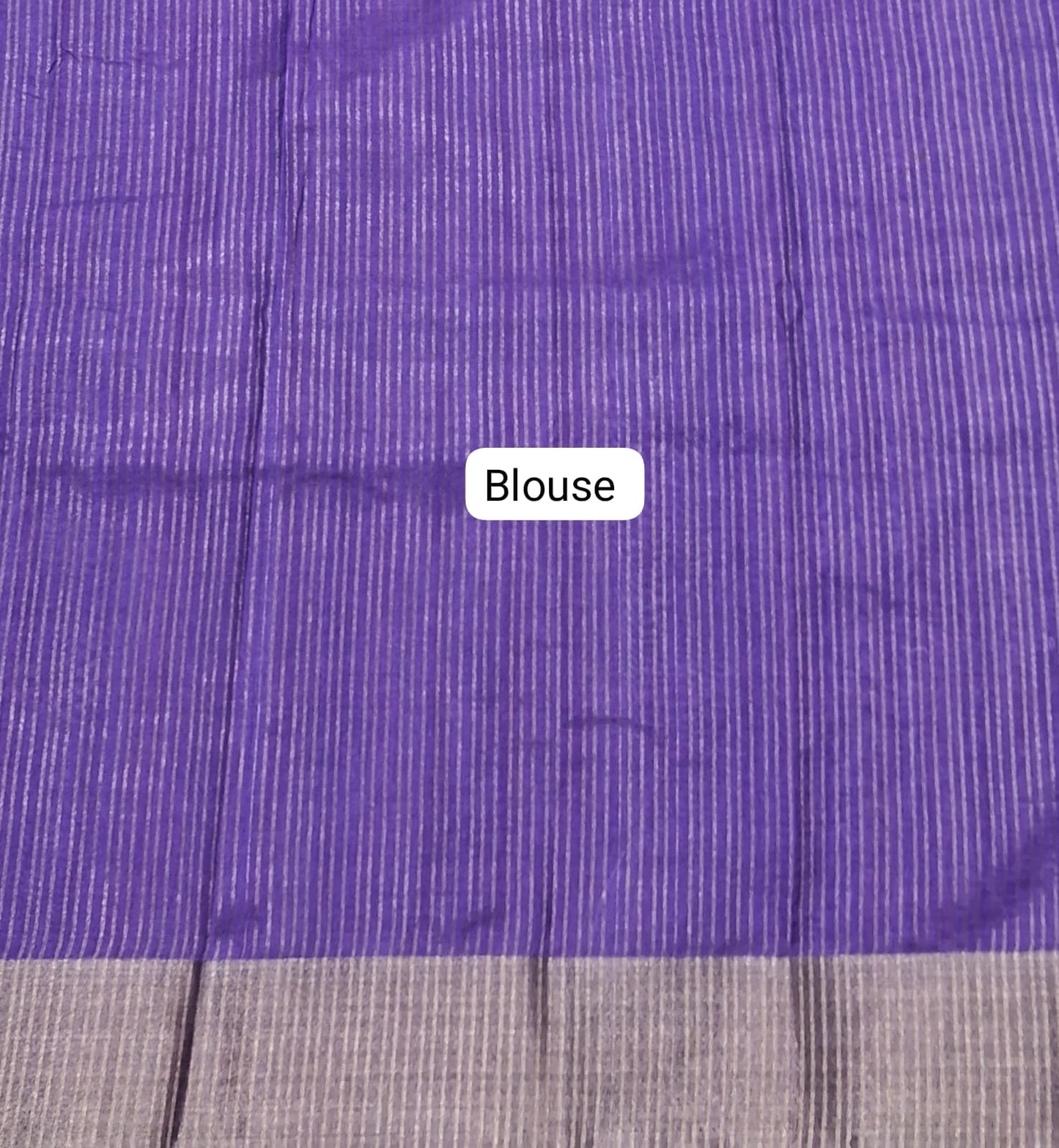 Purple Tussar Saree Blouse