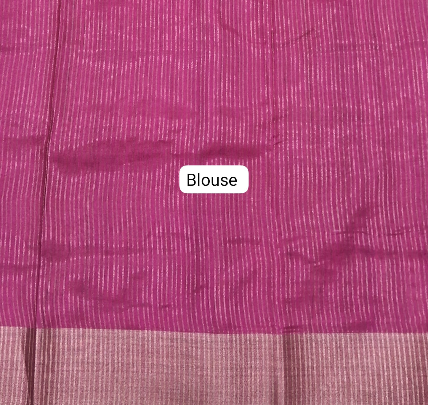 Melon Pink Tussar Saree Blouse