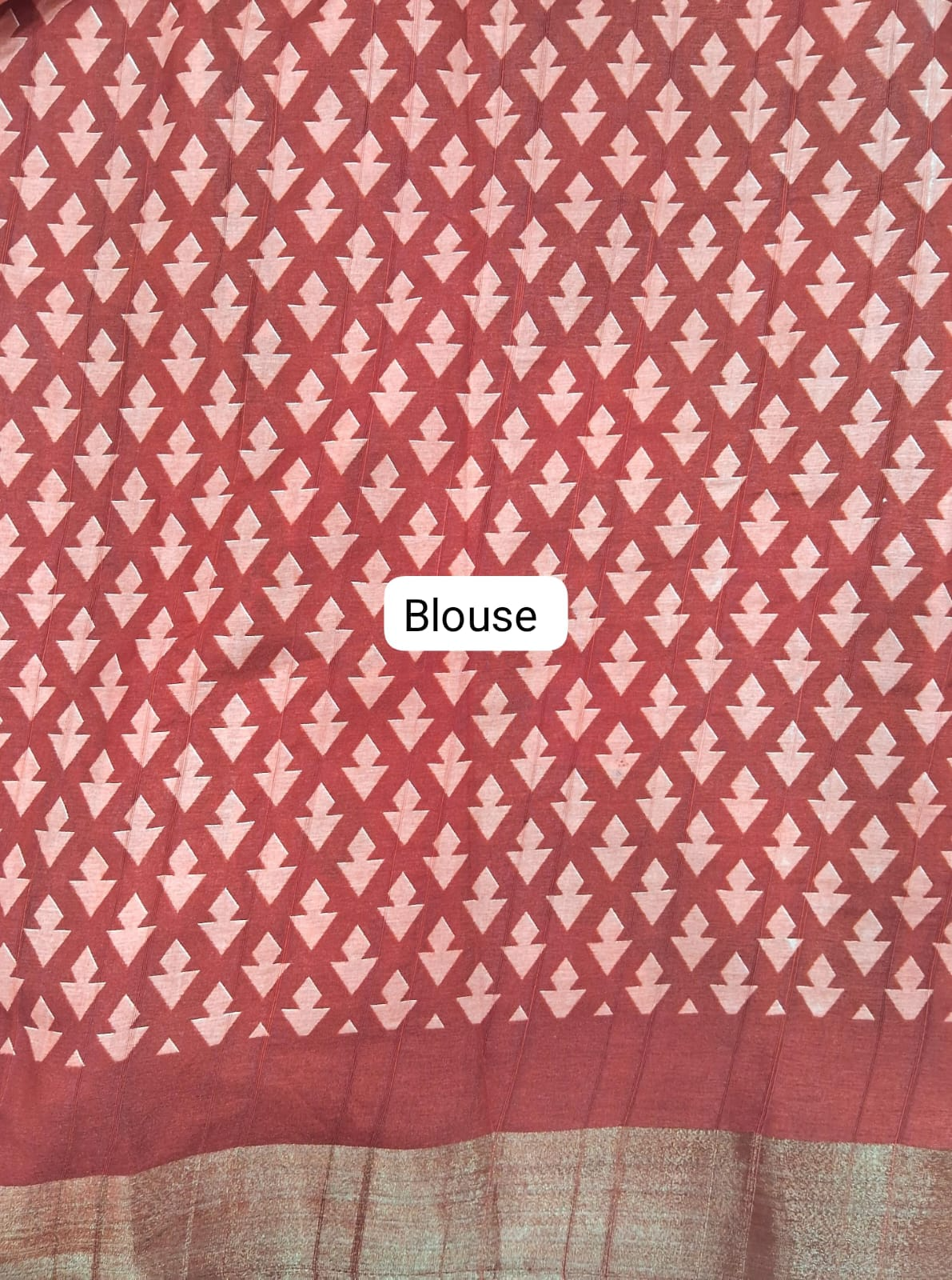 Black Semi Tussar Saree Blouse