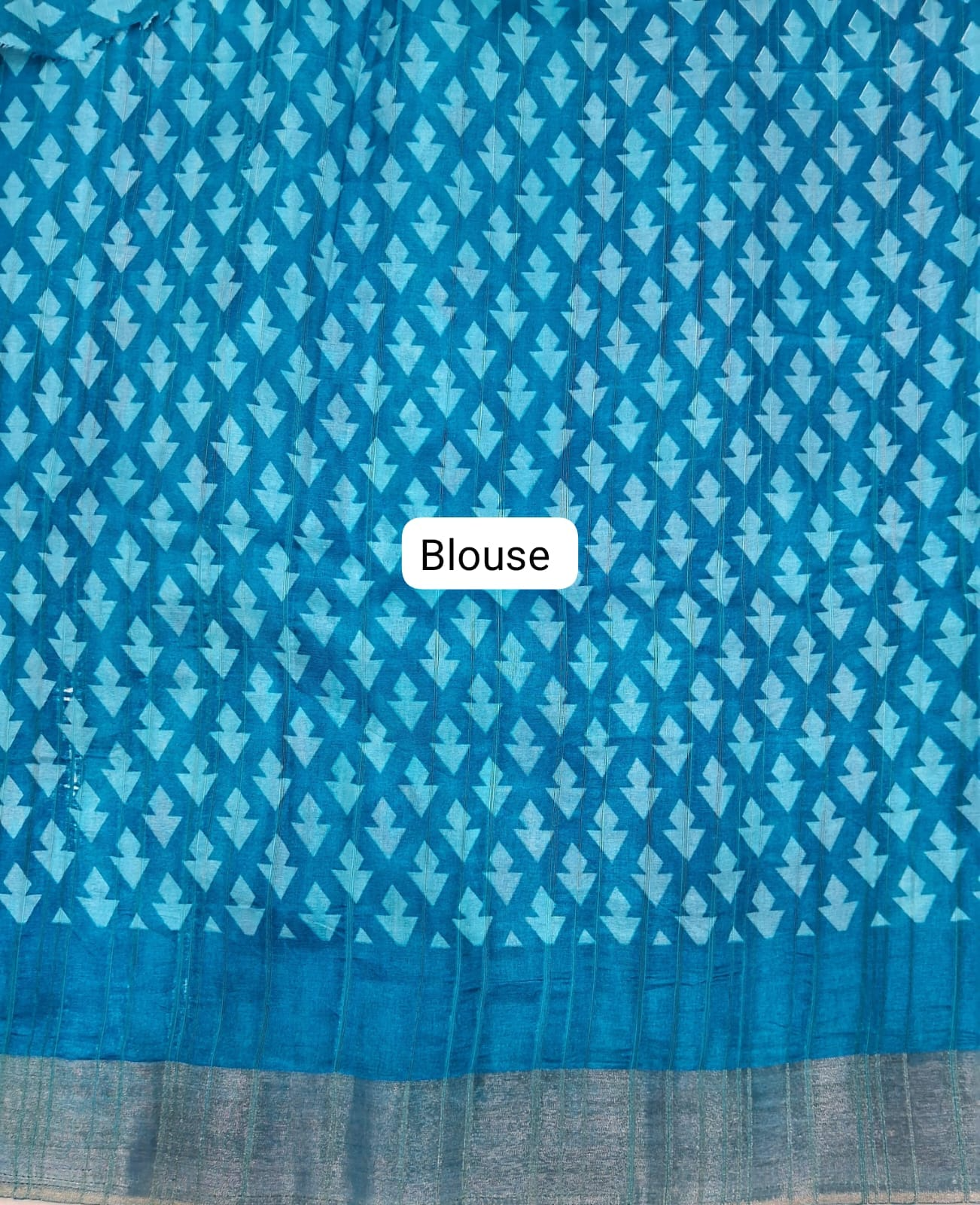 Pink Semi Tussar Saree Blouse