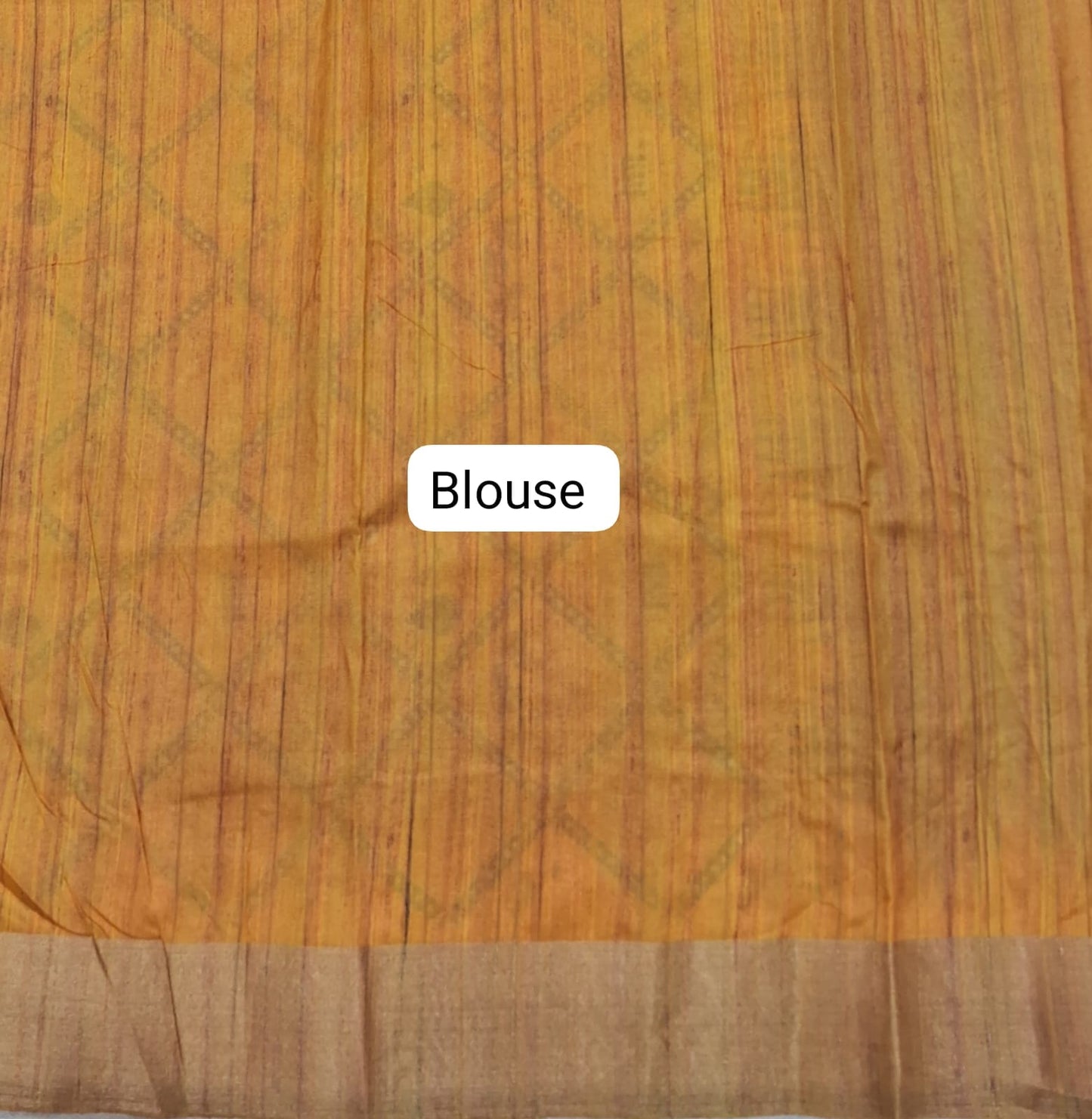 Royal Blue Semi Tussar Saree Blouse