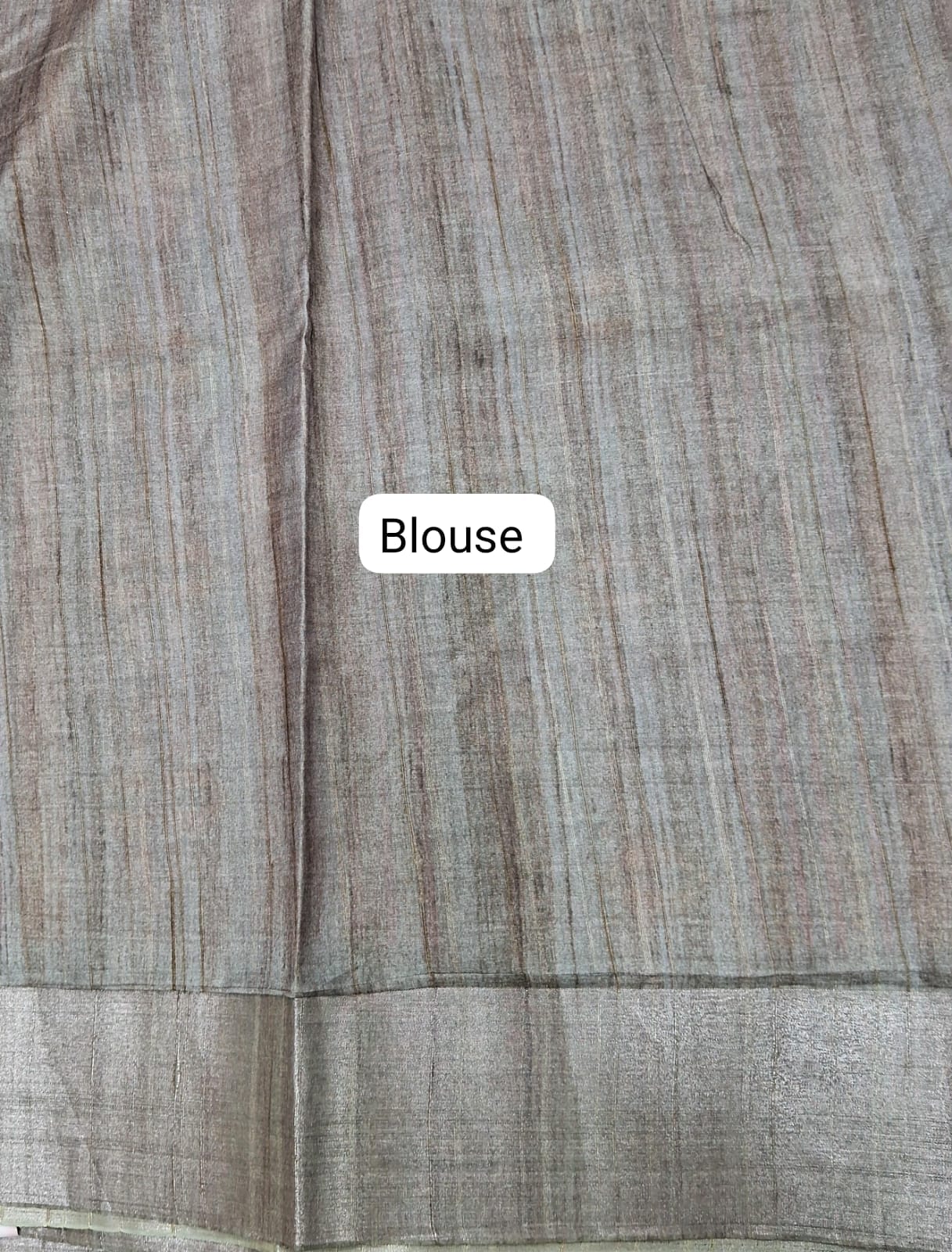 Candy Red Semi Tussar Saree Blouse