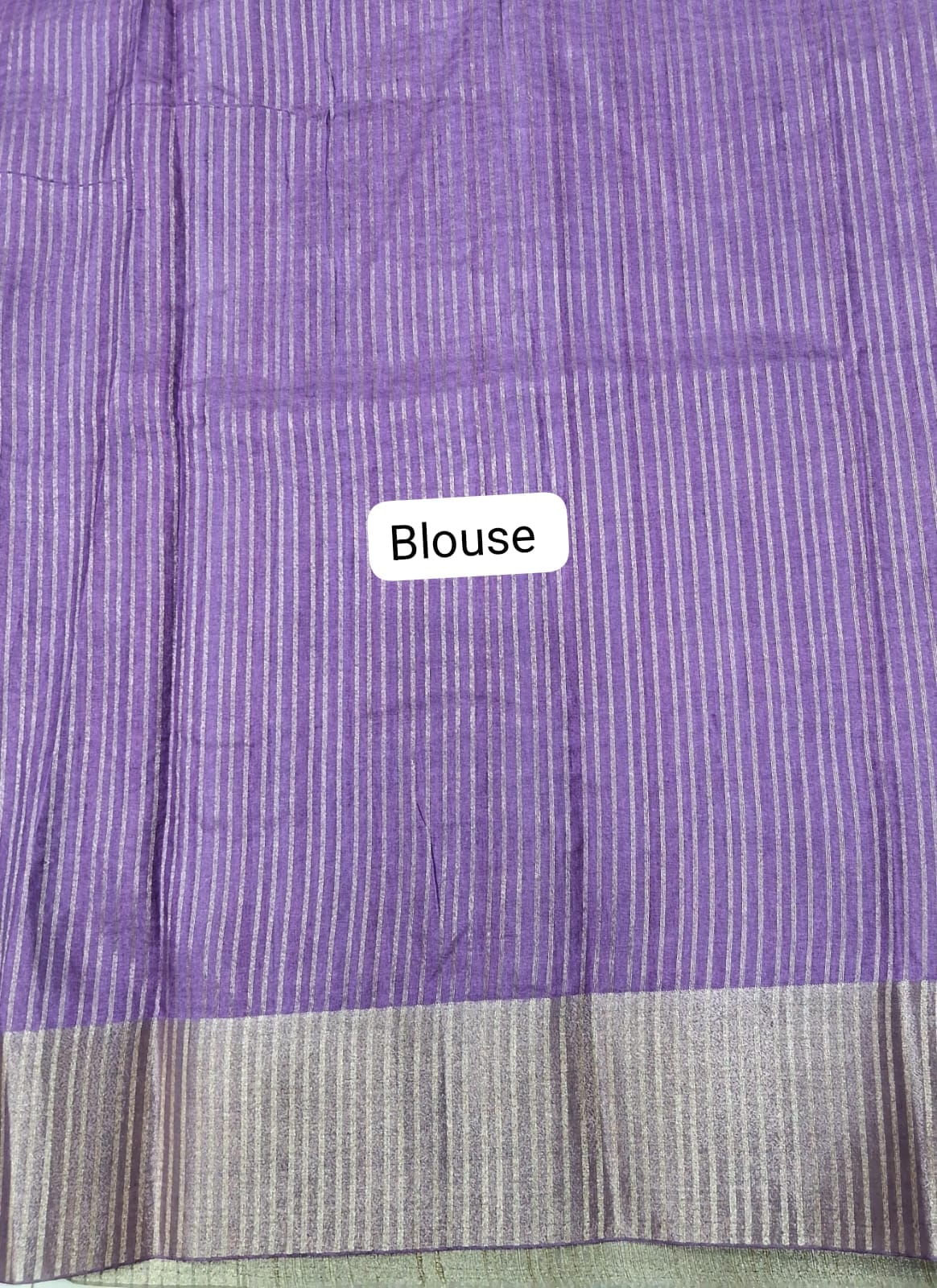 Fuchsia Pink Semi Tussar Saree Blouse