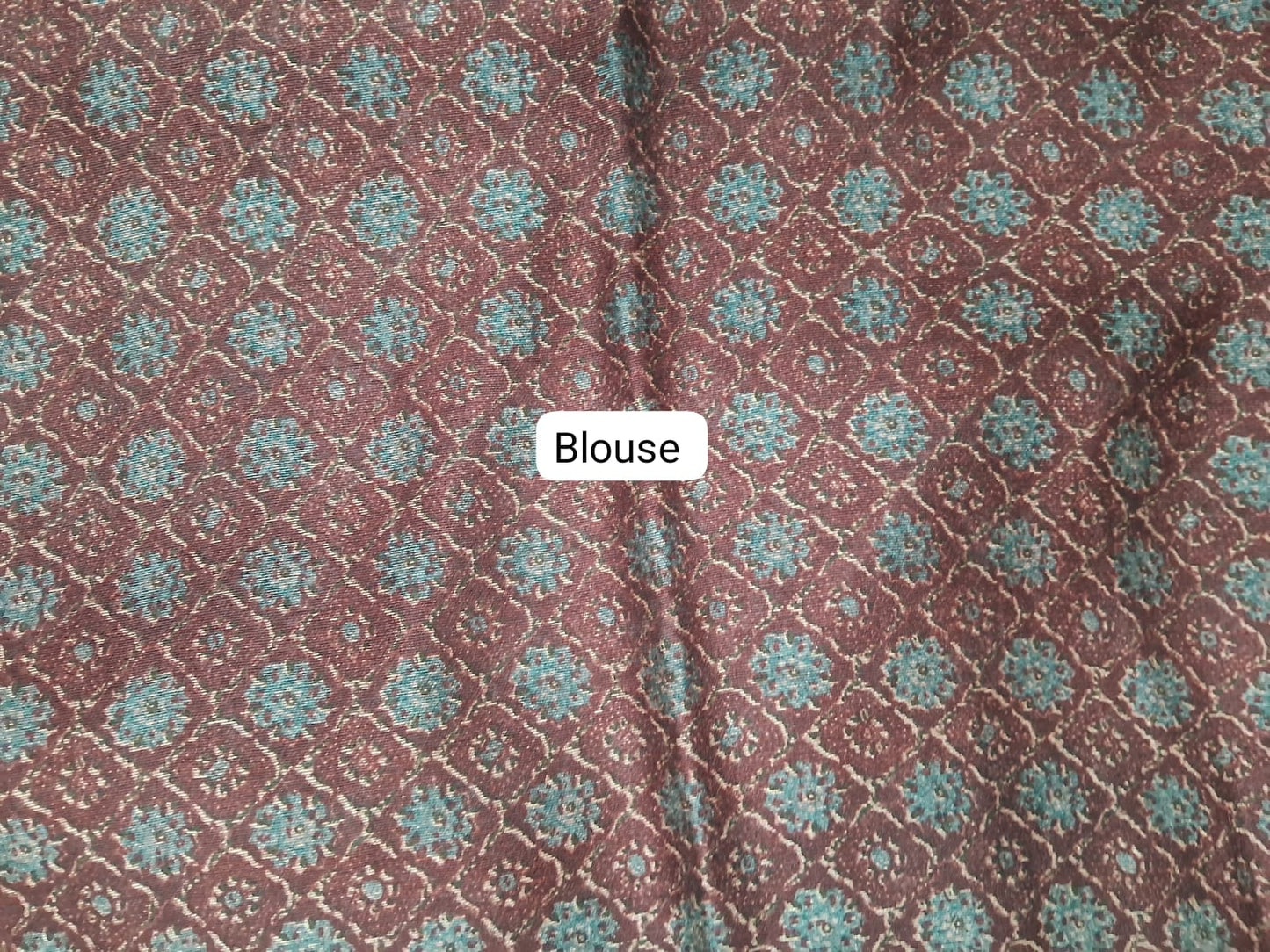 Black Semi Tussar Saree Blouse