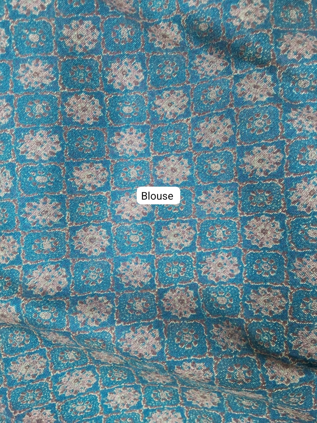 Wine Semi Tussar Saree Blouse