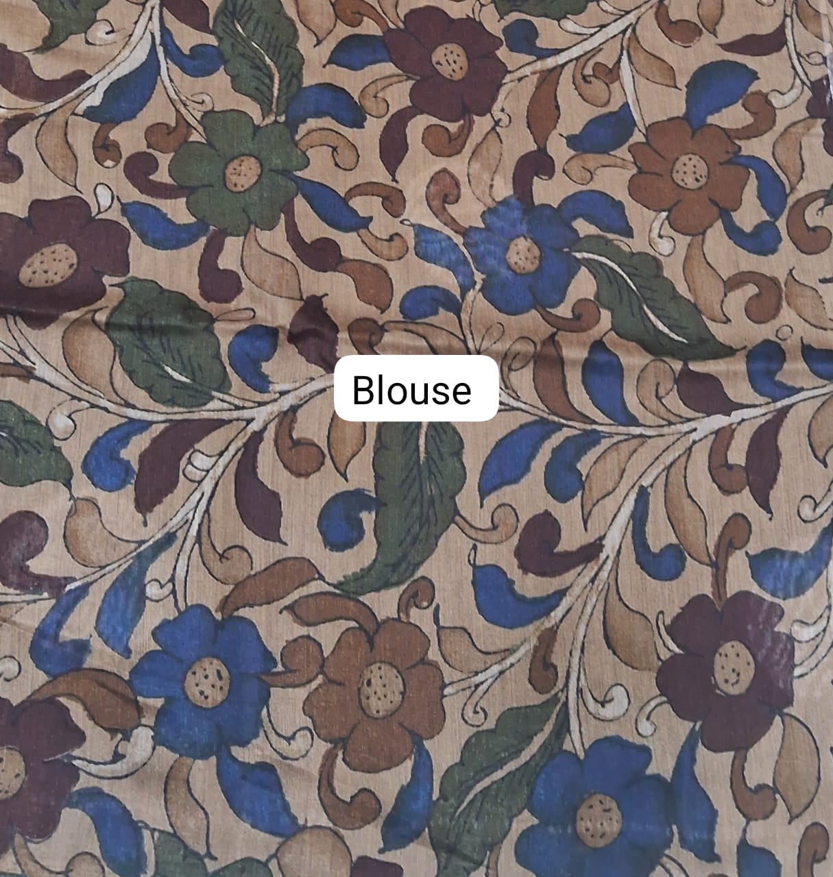 Wine Semi Tussar Saree blouse