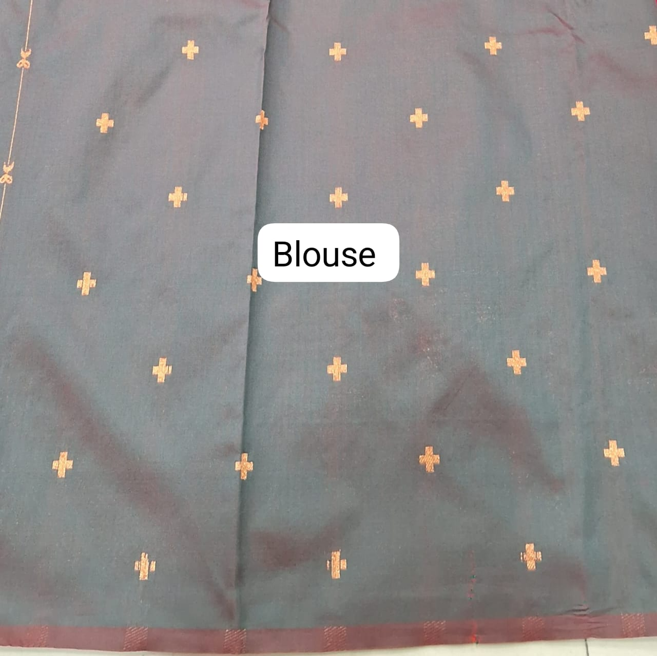 Rani Pink Woven Tussar Saree Blouse