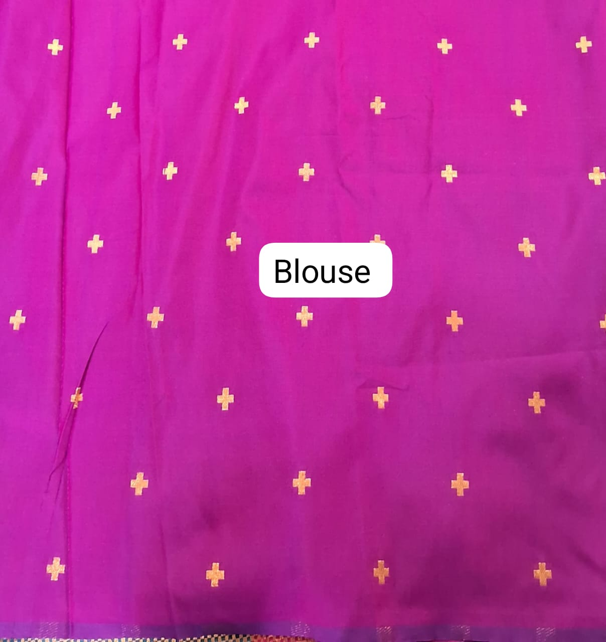 Caribbean Blue Woven Tussar Blouse