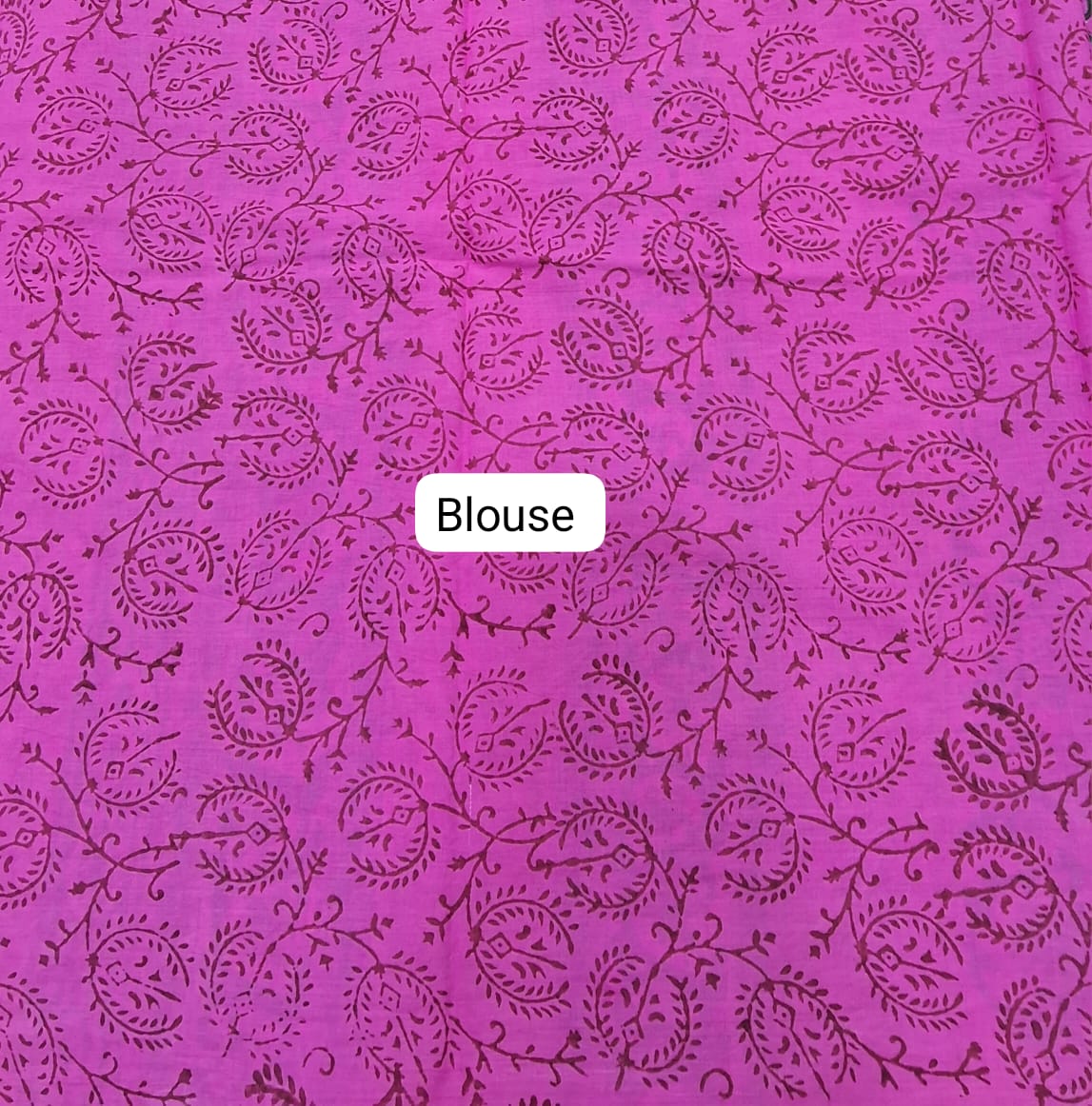 Pink Mulmul Zari Cotton Saree blouse