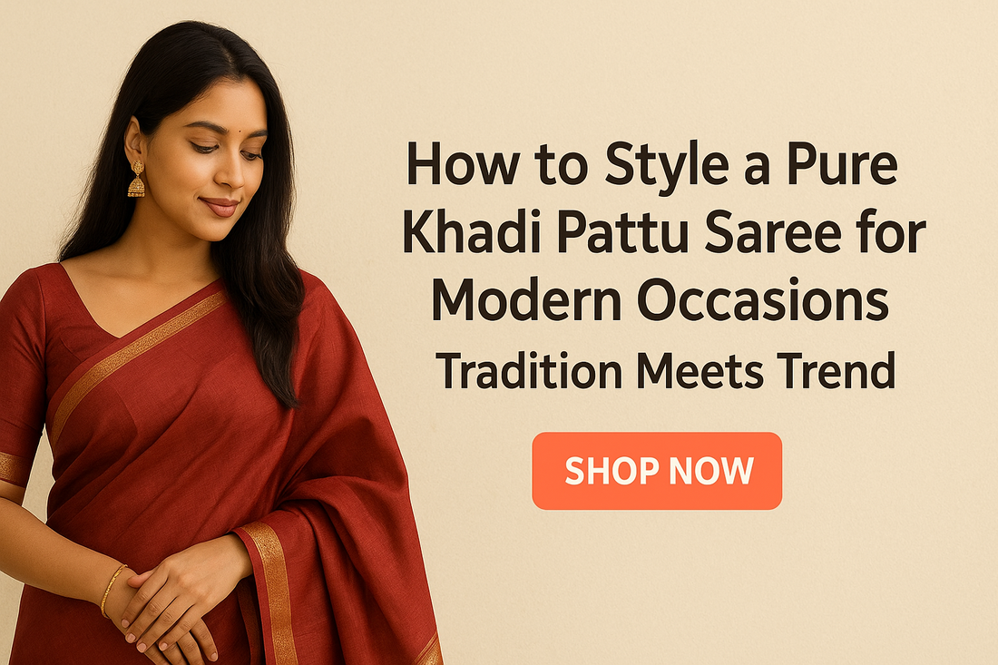 Pure Khadi Pattu saree