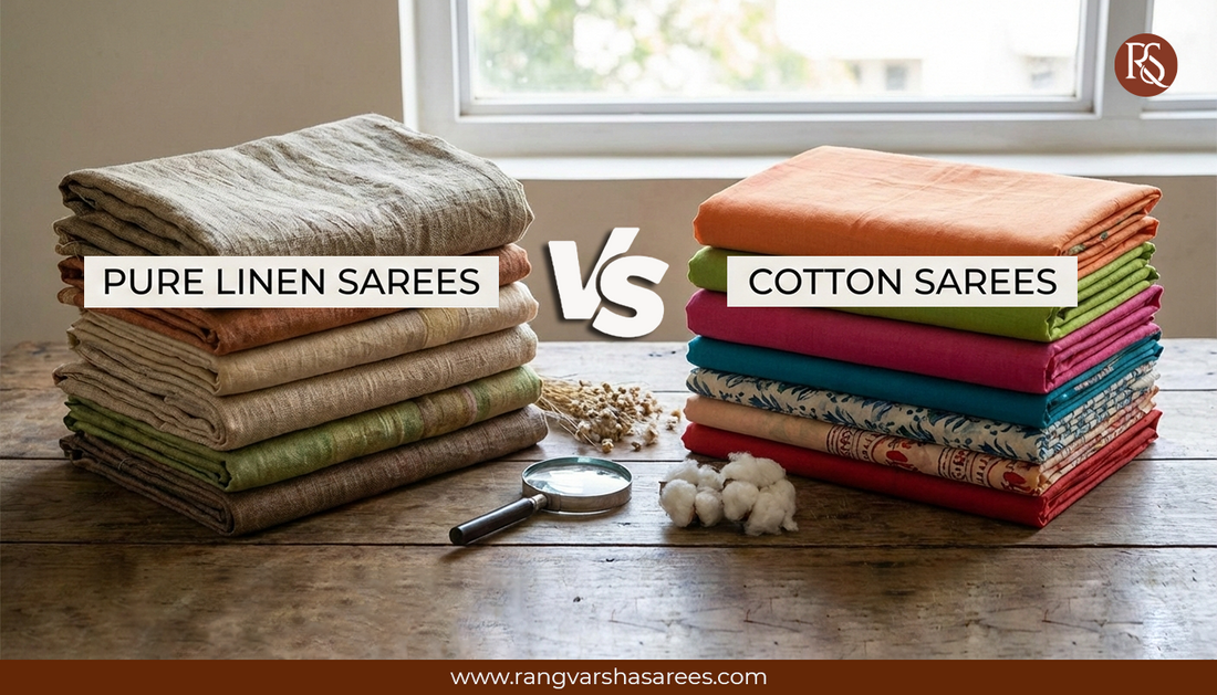 linen sarees and cotton sarees