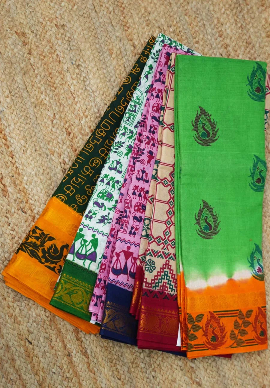 Sungudi Cotton Sarees
