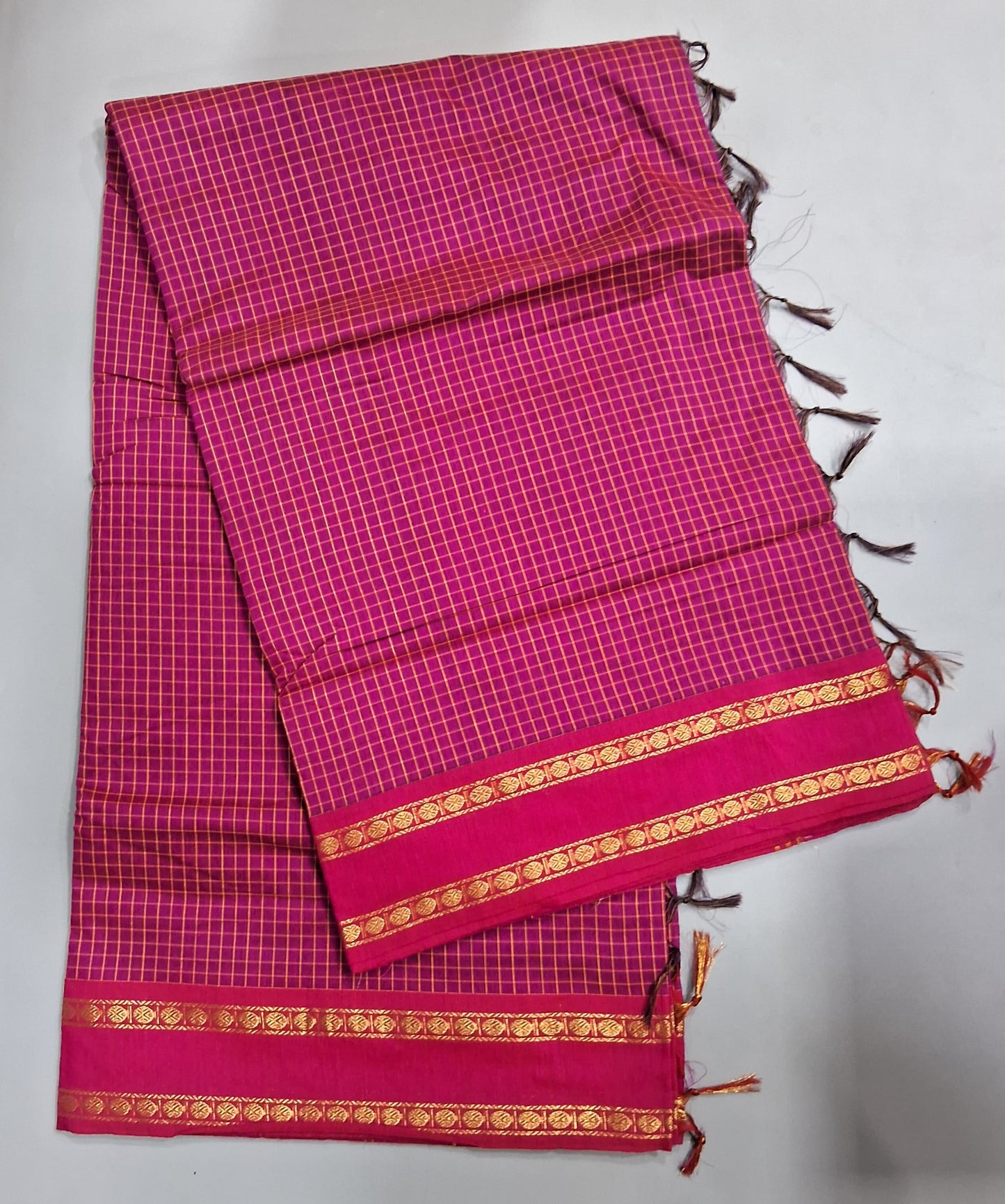 Pink Arani Cotton Saree