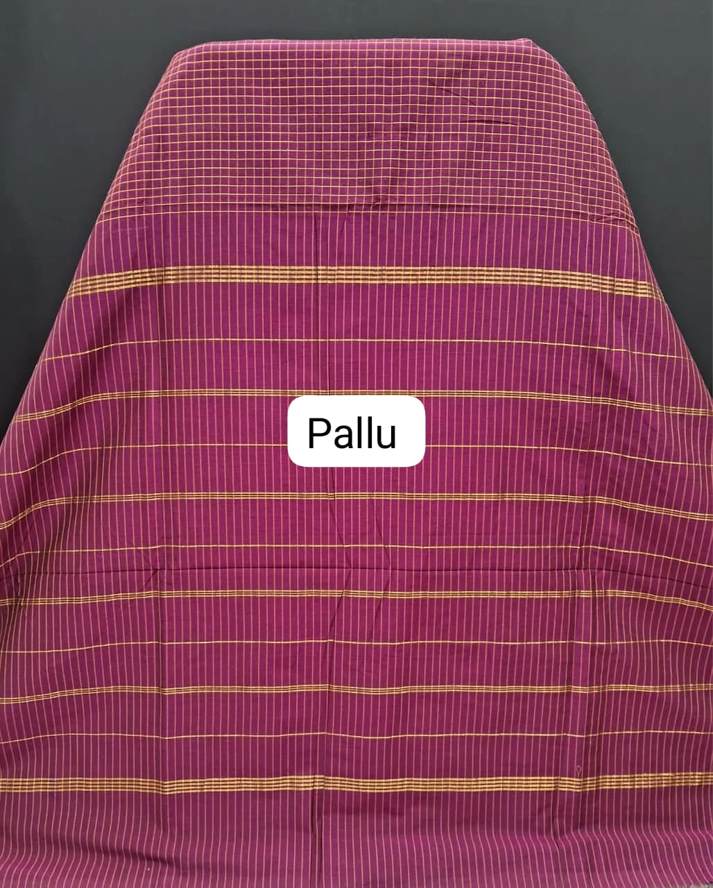 Wine Arani Cotton Saree pallu