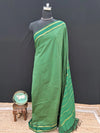 Handwoven Bottle Green Arani Cotton Saree