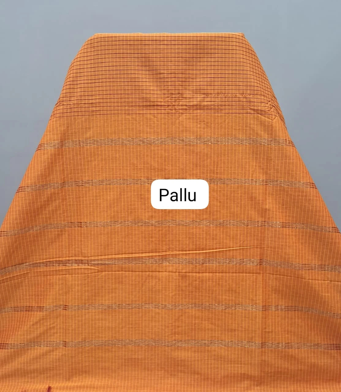 Orange Arani Cotton Saree PALLU