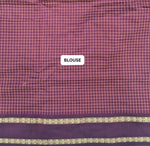 Brown Arani Cotton Saree blouse