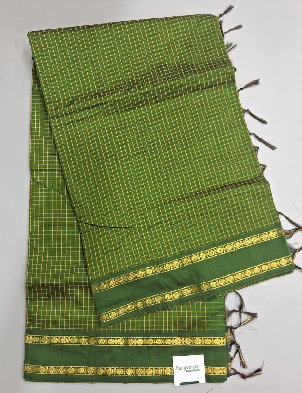 Green Arani Cotton Saree