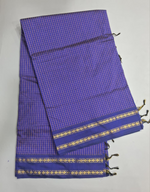 Blue Arani Cotton Saree