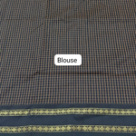 Black Arani Cotton Saree blouse