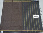 Black Arani Cotton Saree pallu