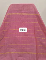 Graceful onion pink Arani cotton saree pallu