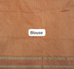 Light orange Arani cotton saree Blouse