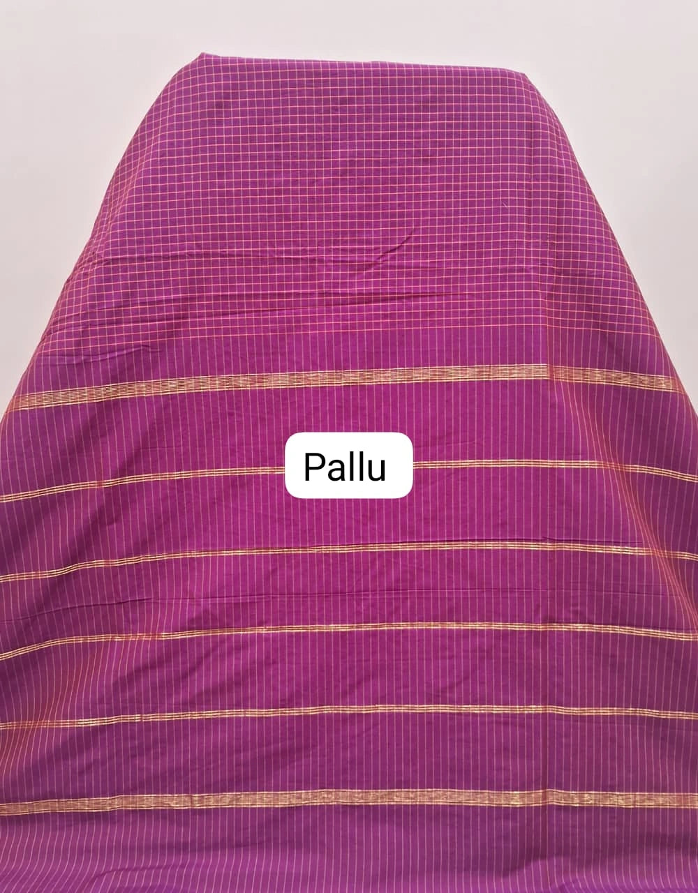 Elegant pink Arani cotton saree Pallu