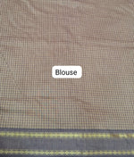 Graceful beige Arani cotton saree Blouse
