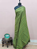 Green Arani Cotton Saree