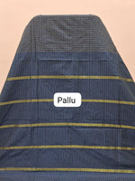 Navy Blue Arani Cotton Saree Pallu