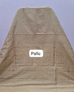 Dark Cream Arani Cotton Saree Pallu