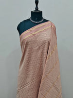 Light Peach Arani Cotton Saree 1